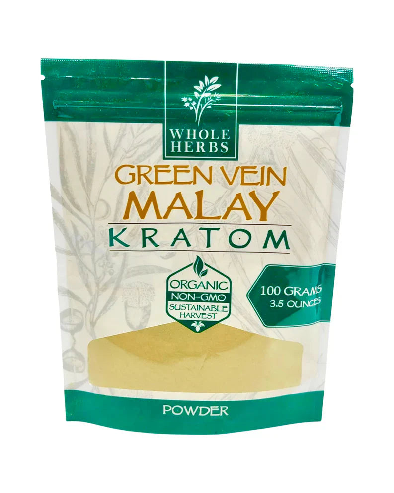 Whole Herbs Kratom 100g Green Vein Malay