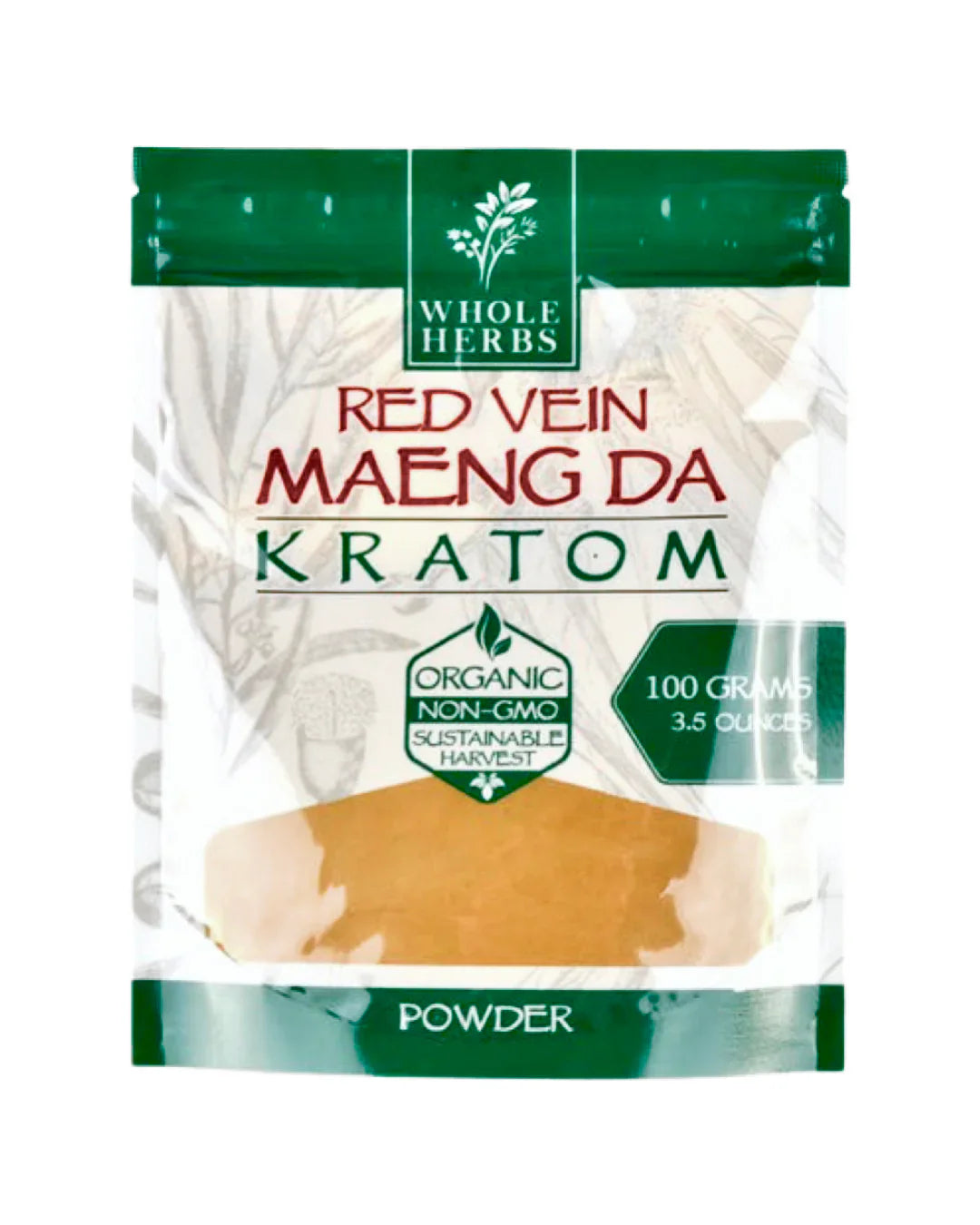 Whole Herbs Kratom 100g Red Vein Maeng Da