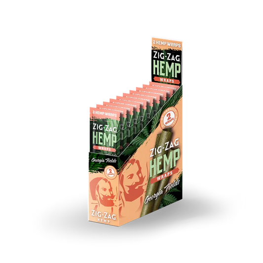 Zig-zag Hemp Wraps 25ct Georgia Fields with packaging
