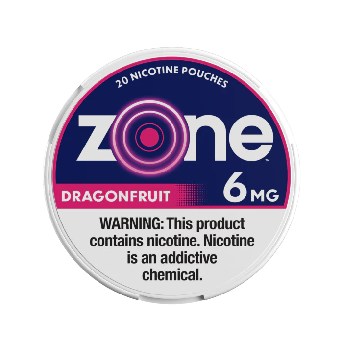 Zone Nicotine Pouches 5ct 1.55oz Dragonfruit 6mg