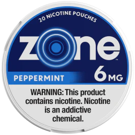 Zone Nicotine Pouches 5ct 1.55oz
Peppermint 6mg