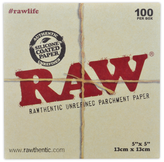 RAW Rawthentiic Unrefined Parchment Papers 100pk 5x5