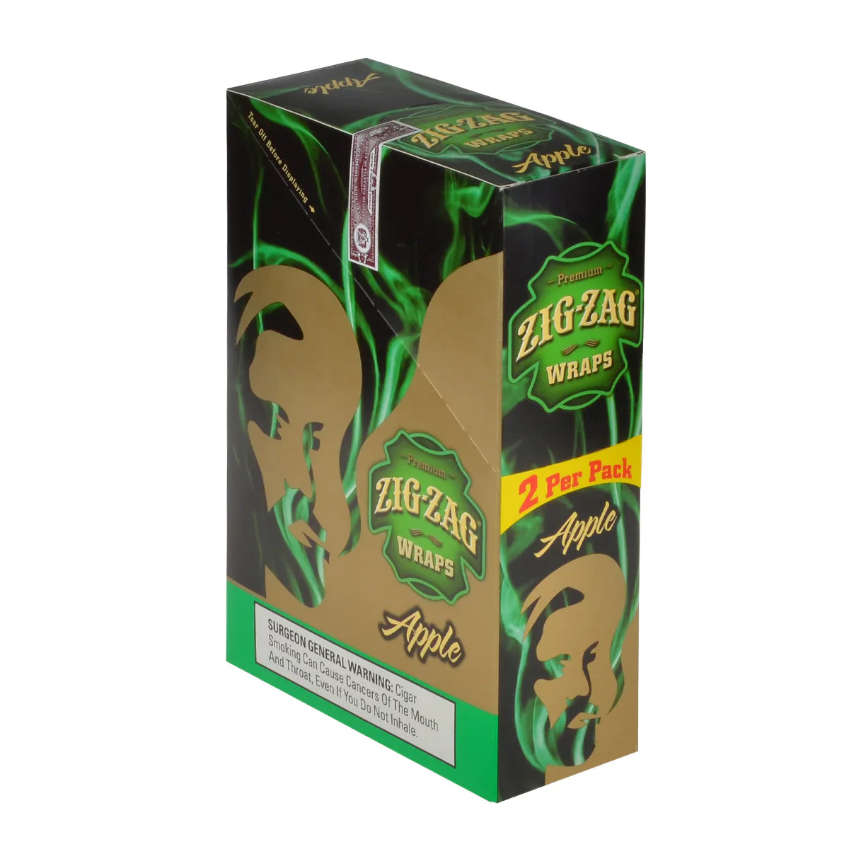 Zig-zag 2 Cigar cones | 25-pack | Apple with Packaging