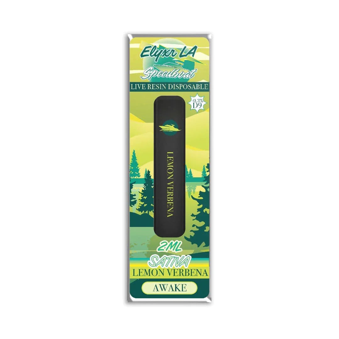 Elyxr La x Speedboat Live Resin Disposable | 2g | Awake with Packaging
