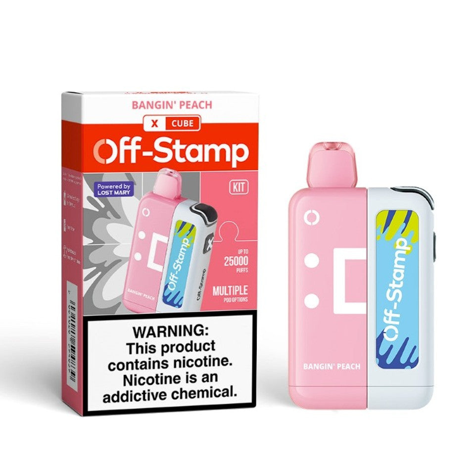 Off-Stamp X Cube 25K 5Ct Bangin' Peach with packaging