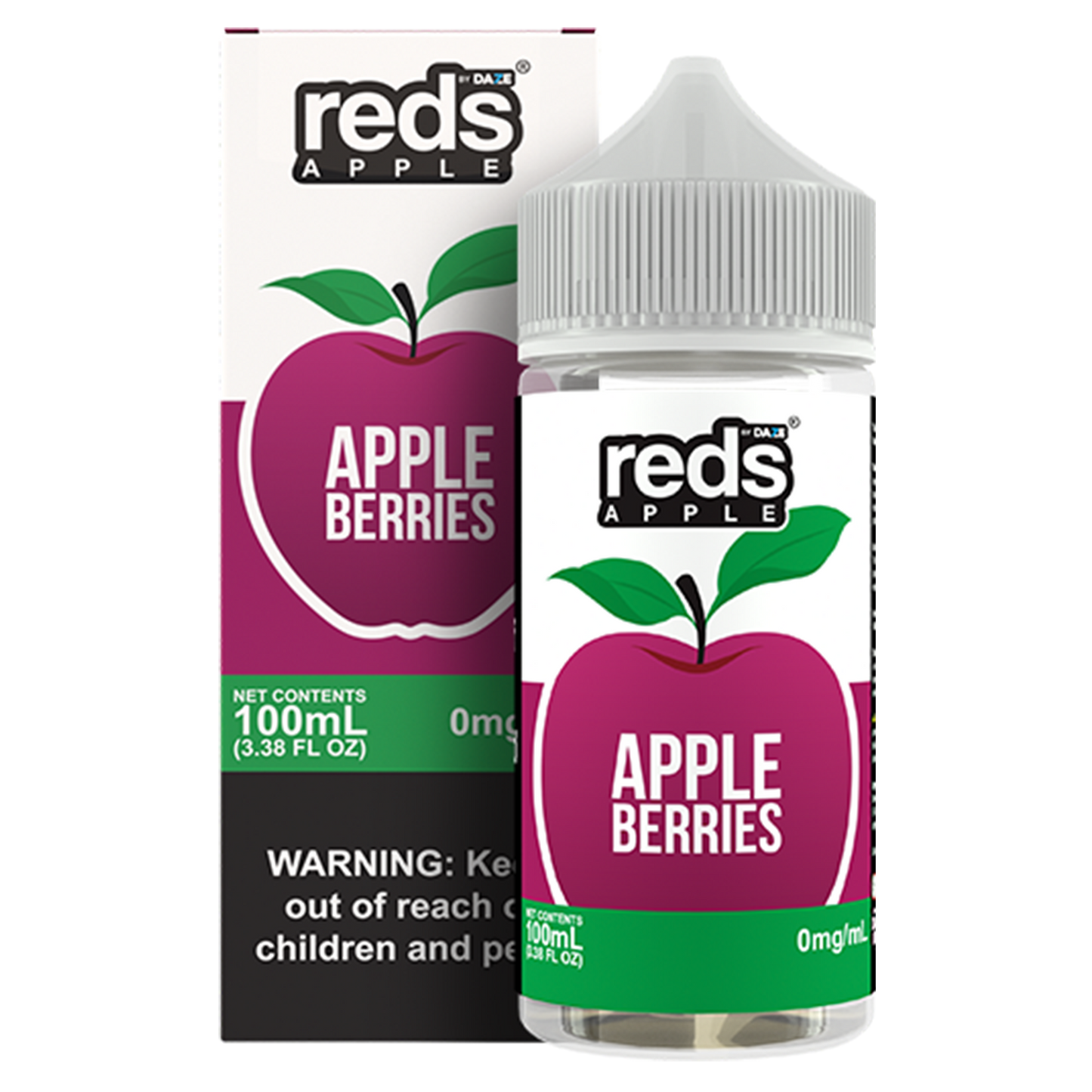 7Daze Reds E-Liquid 100mL (Freebase) | 0Mg | Berries with Packaging