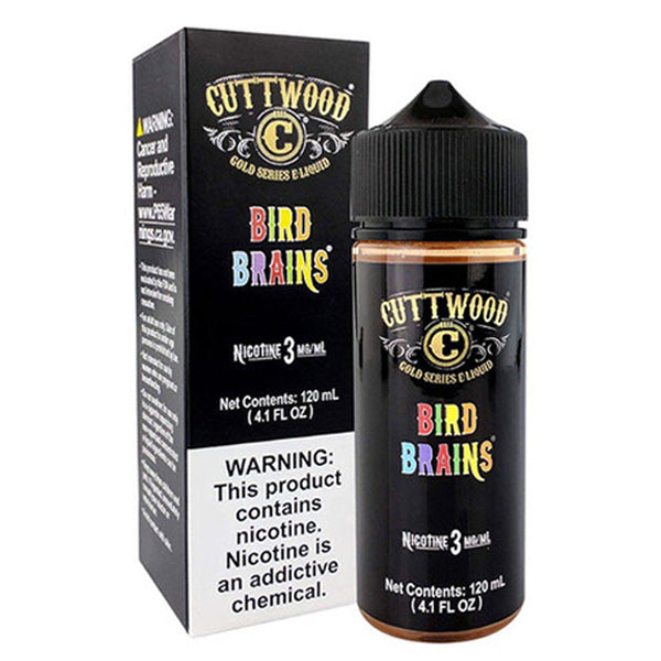 Cuttwood Series E-Liquid 120mL Bird Brains with packaging