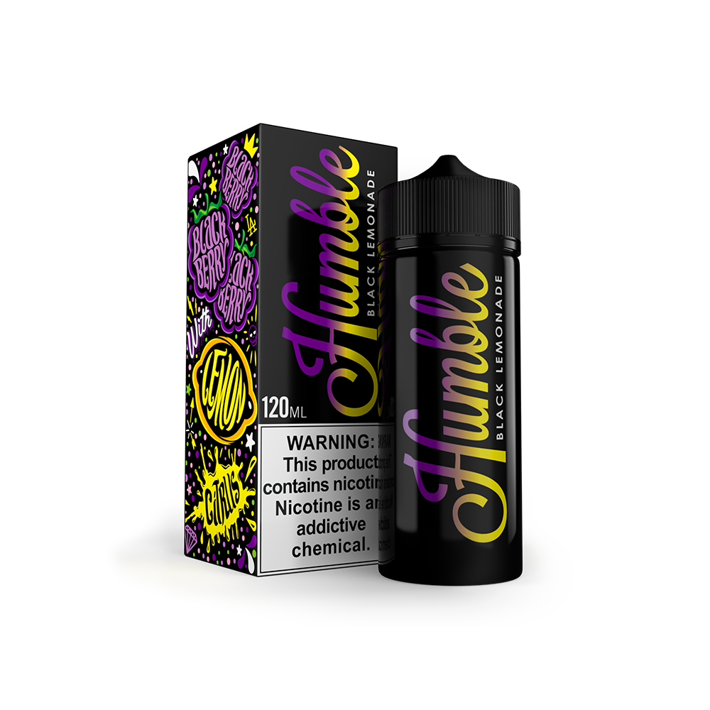 Humble TFN Series E-Liquid 120mL (Freebase) Black Lemonade with packaging