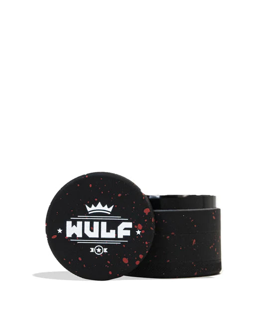 Wulf Grinder | 50mm | 4pc | Black Red Spatter