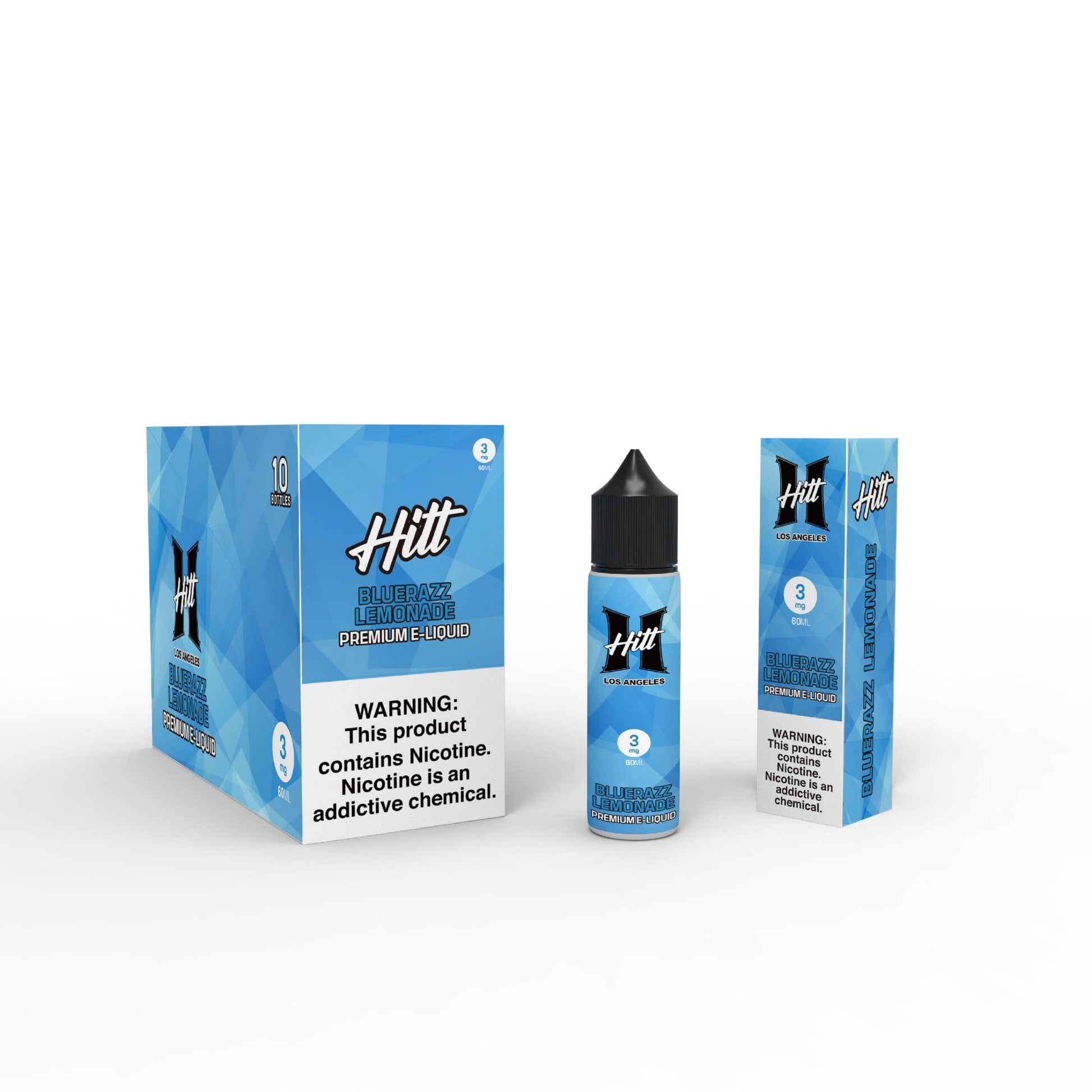 Hitt Los Angeles 60mL (Freebase) | Bluerazz Lemonade with Packaging