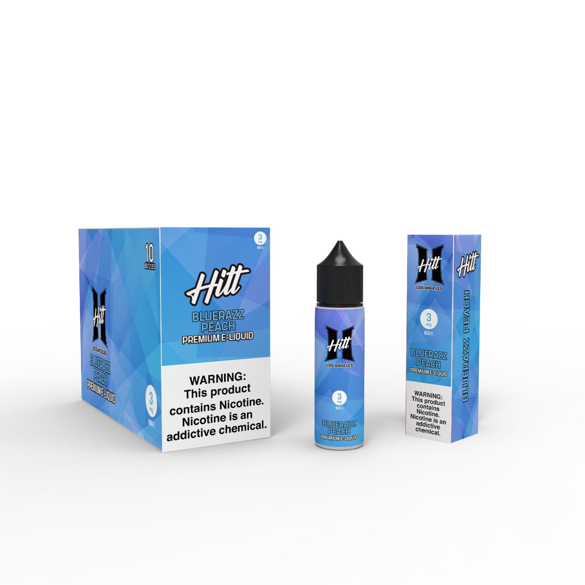 Hitt Los Angeles 60mL (Freebase) | Bluerazz with Packaging