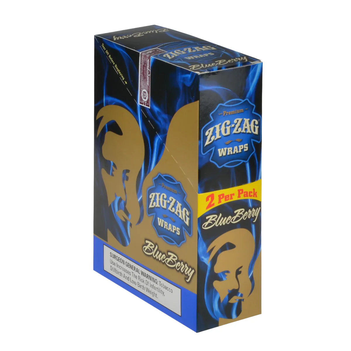 Zig-zag 2 Cigar cones | 25-pack | Blueberry with Packaging