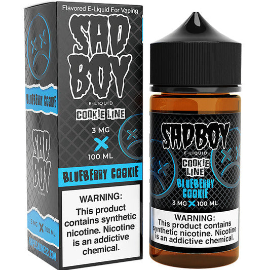 Sadboy Series E-Liquid 100mL | 0mg Blueberry Cookie with Packaging