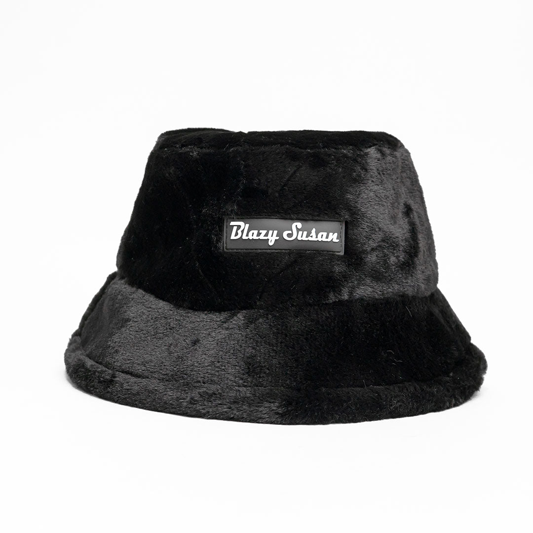 Blazy Susan Fuzzy Bucket Hat Black