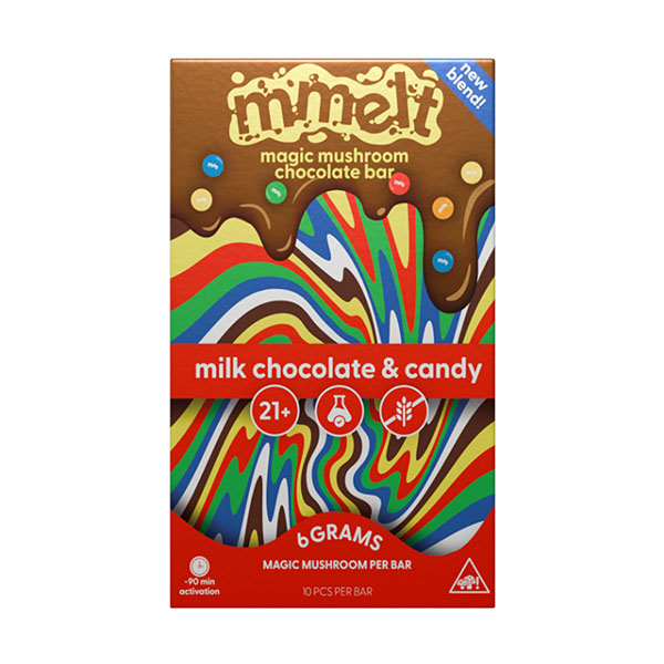 Cali Mmelt Mushroom Chocolate Milk Chocolate & Candy with Packaging