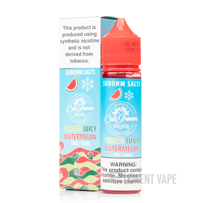 Cali Grown Subohm Salts 60mL Frozen Juicy Watermelon with Packaging