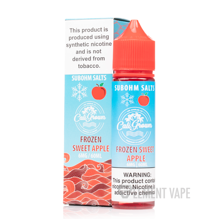 Cali Grown Subohm Salts 60mL Frozen Sweet Apple with Packaging