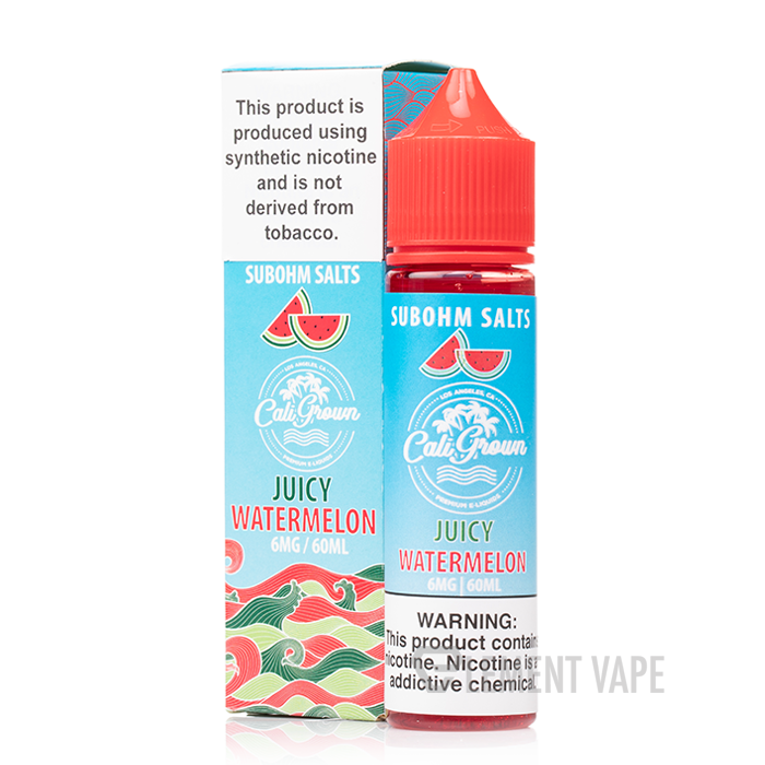 Cali Grown Subohm Salts 60mL Juicy Watermelon with Packaging