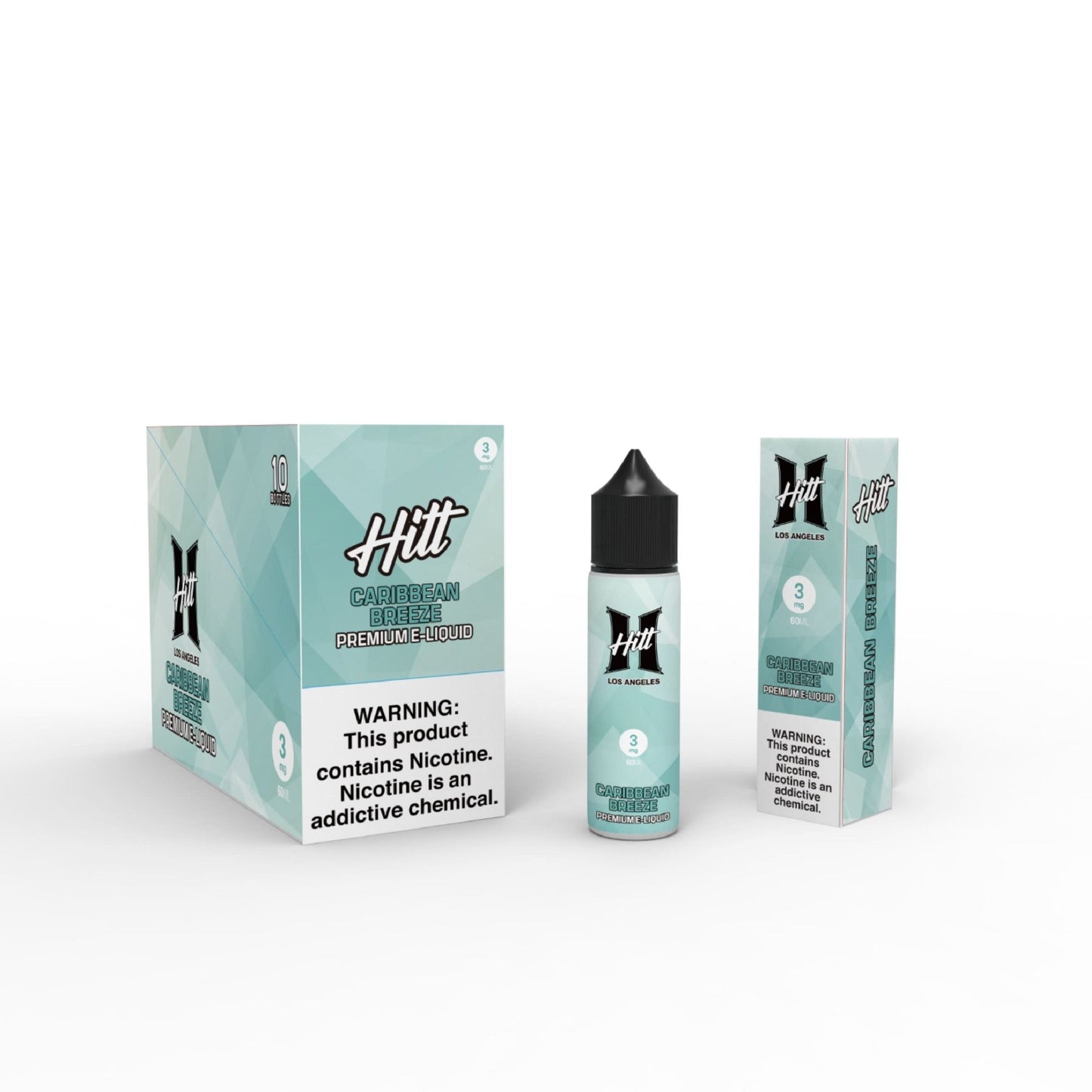 Hitt Los Angeles 60mL (Freebase) | Caribbean Breeze  with Packaging