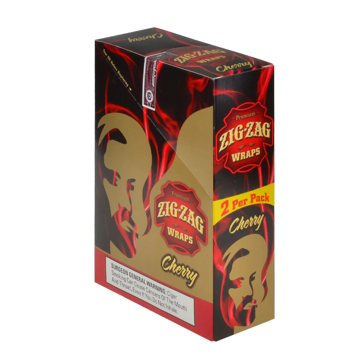 Zig-zag 2 Cigar cones | 25-pack | Cherry with Packaging