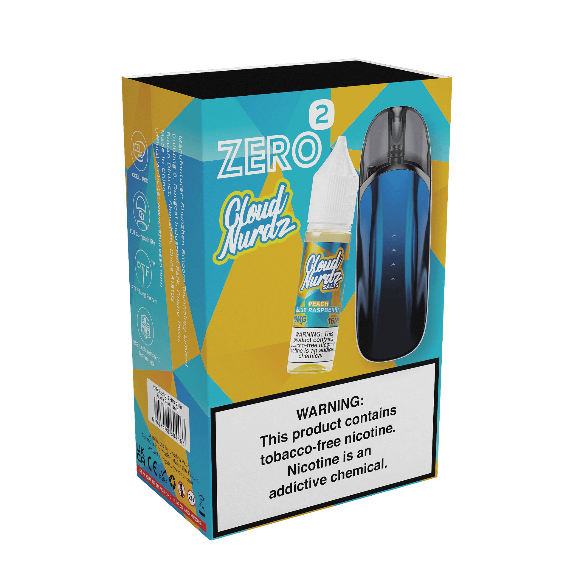 Twist Zero2 Collab Bundle Cloud Nurdz Salt Blue Peach Blue Razz packaging