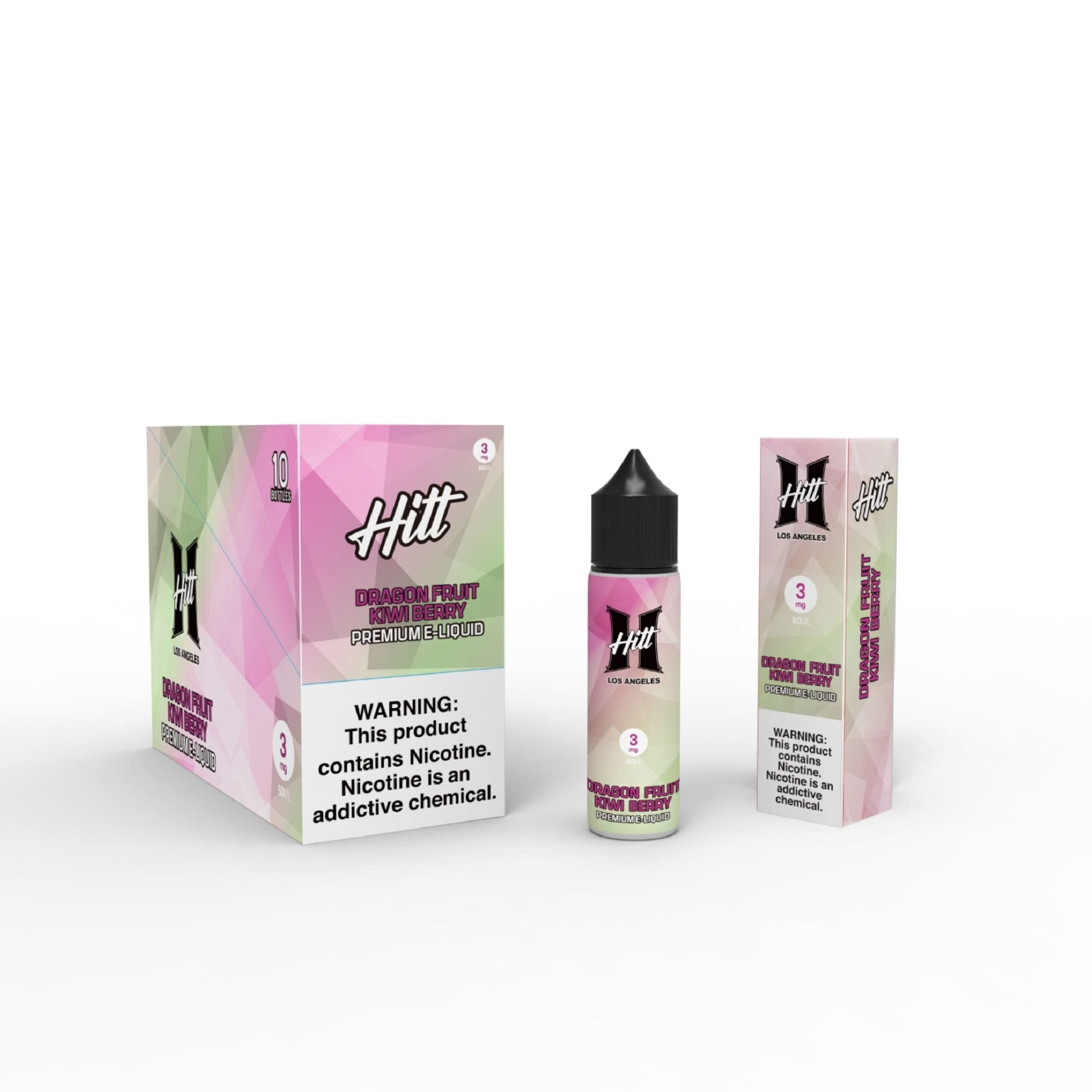 Hitt Los Angeles 60mL (Freebase) | Dragon fruit kiwi berry with Packaging