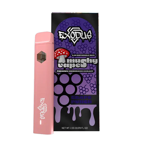 Sugar Exodus Mushy Caps Vape 2.2g Grape Punch with Packaging