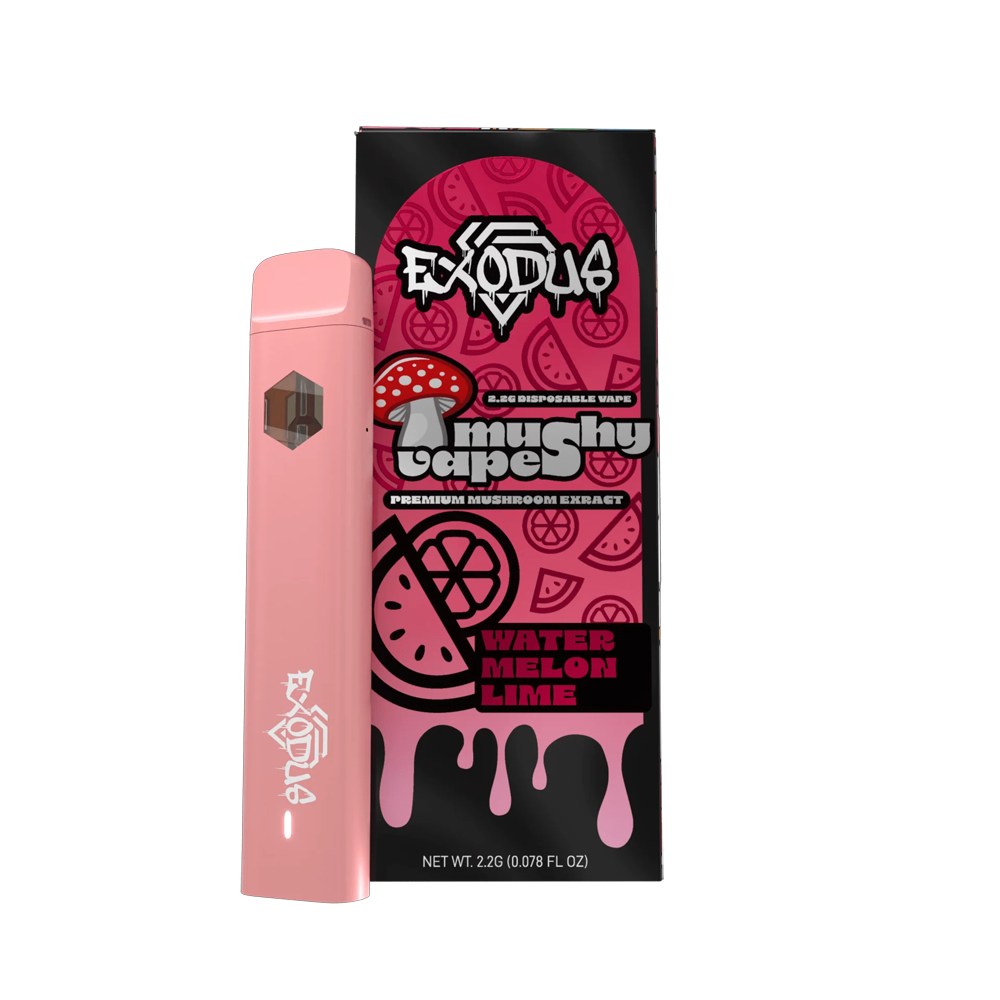 Sugar Exodus Mushy Caps Vape 2.2g Watermelon Lime with Packaging