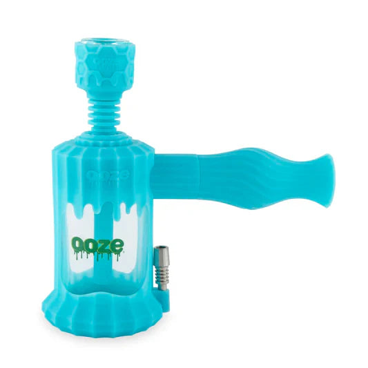 Ooze Clobb Silicone Water Pipe & Nectar Collector Aqua Teal