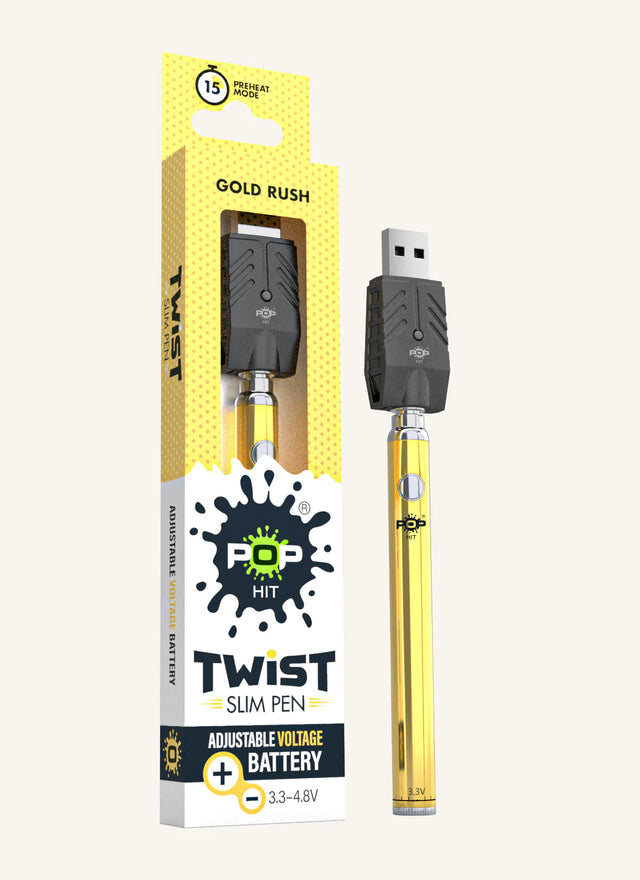 Pop Hit Twist Slim Pen | Gold Rush