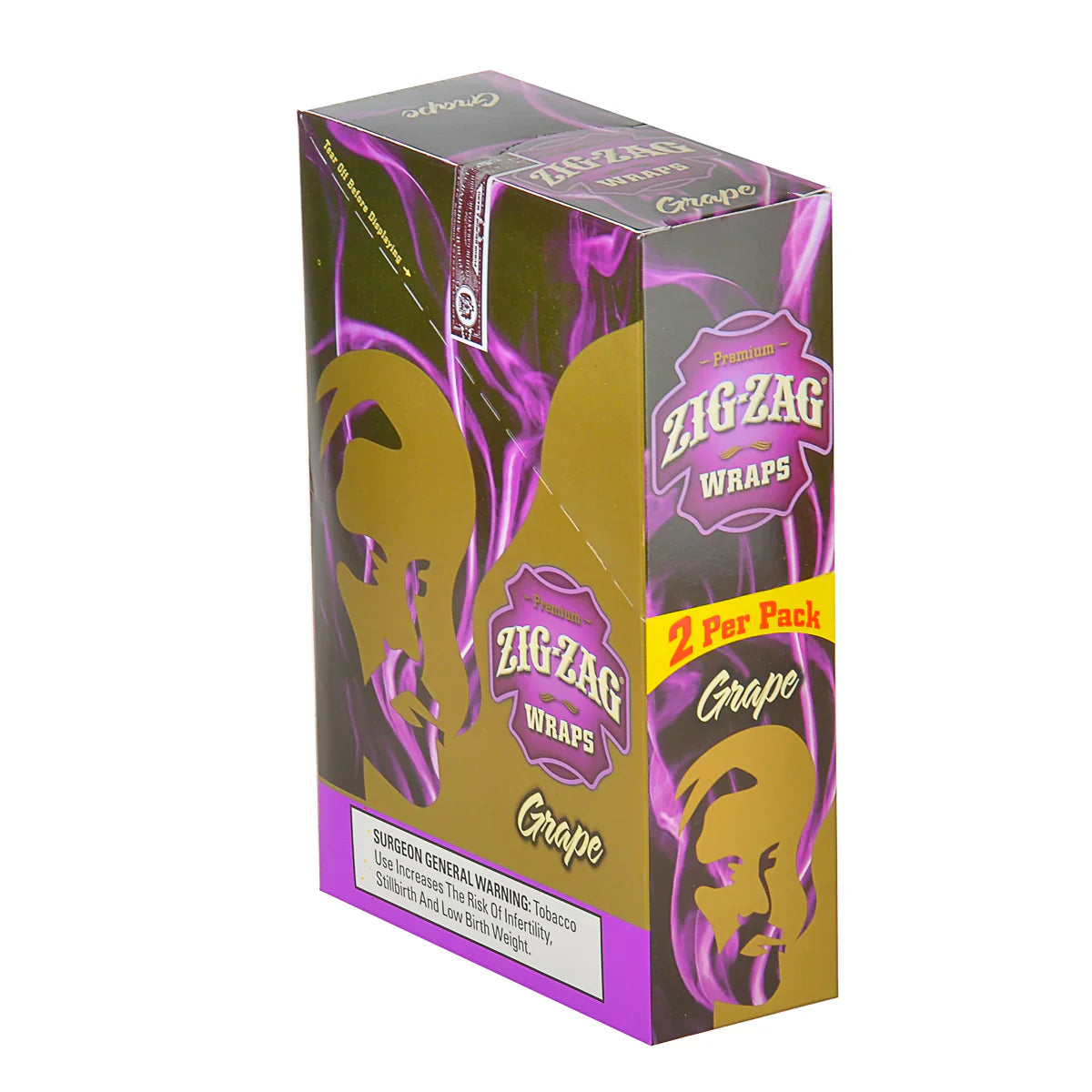 Zig-zag 2 Cigar cones | 25-pack | Grape with Packaging