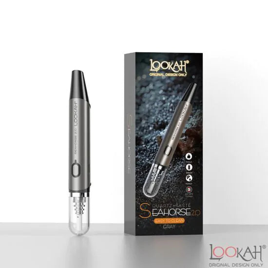 Lookah Seahorse 2.0 wax Pen | Gray with Packaging