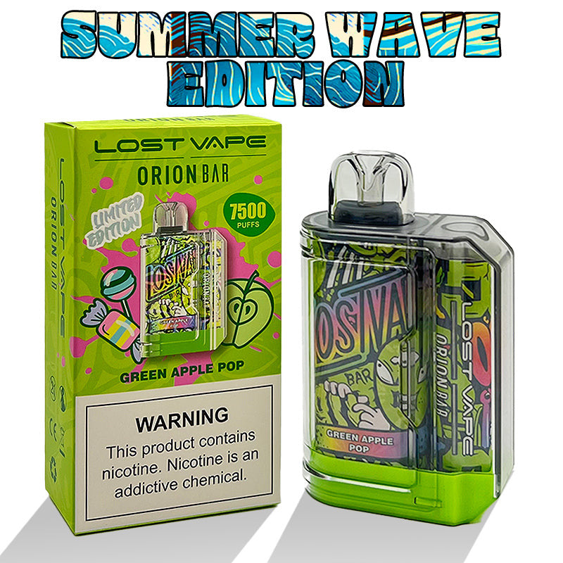 Orion Bar Disposable 7500 Puff 18mL 50mg | Green Apple Pop