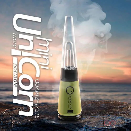 Lookah Unicorn Mini Dab Rig (950mAh) | Neon Green