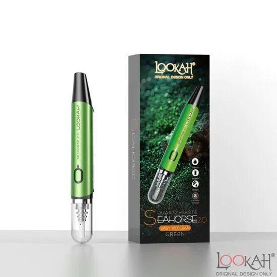 Lookah Seahorse 2.0 wax Pen | Green with Packaging