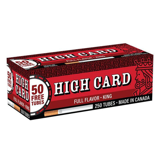 High Card Tubes King 4pk Red Packaging