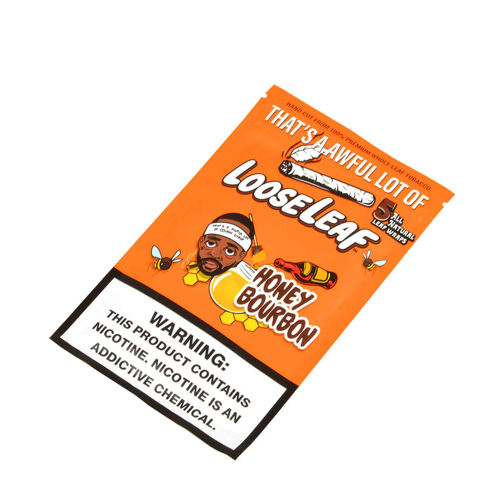 Looseleaf Natural Wraps | 5ct | Honey Bourbon with Packaging