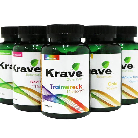 Krave Botanicals Kratom Capsule Group Photo