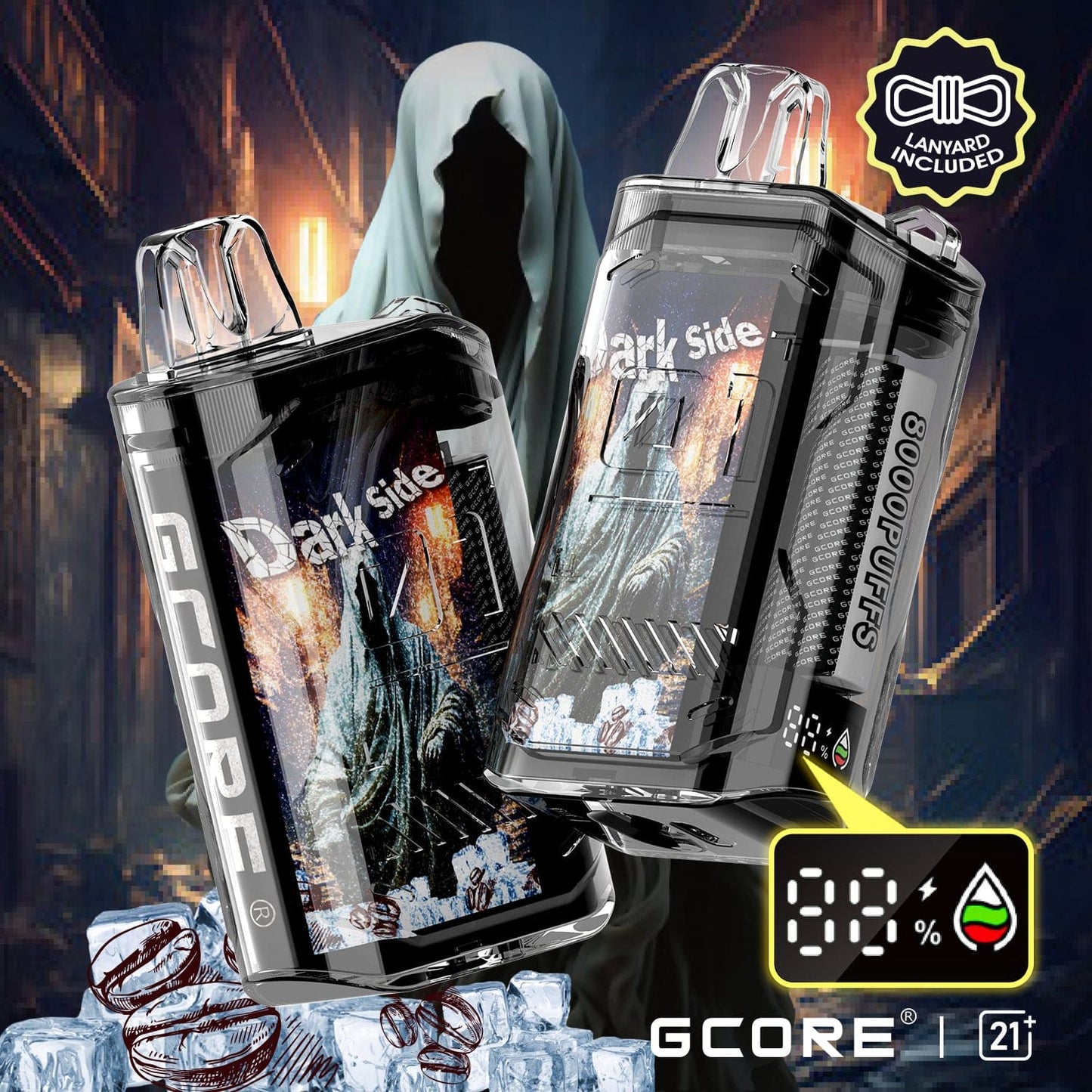 Gcore DG 8000 Puffs 5% | Dark Side