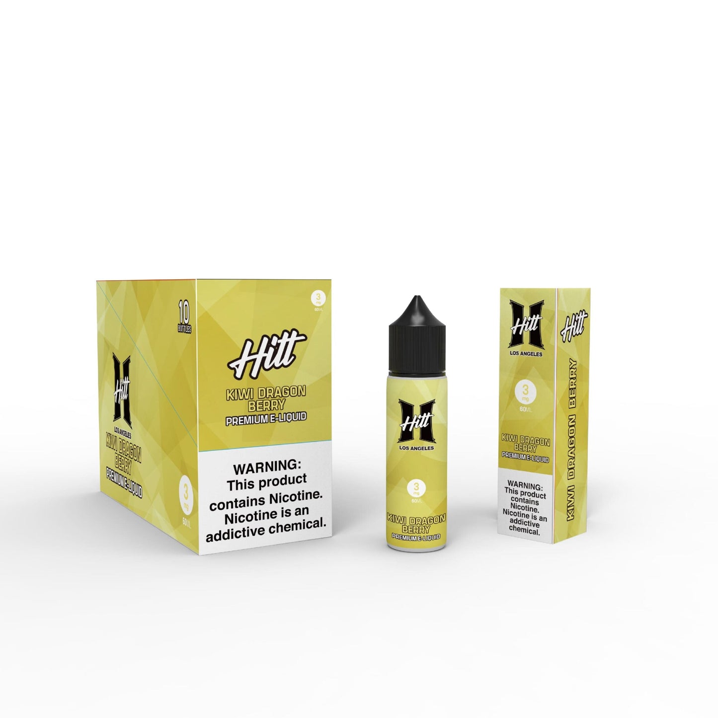 Hitt Los Angeles 60mL (Freebase) |  Kiwi Dragon Berry with Packaging