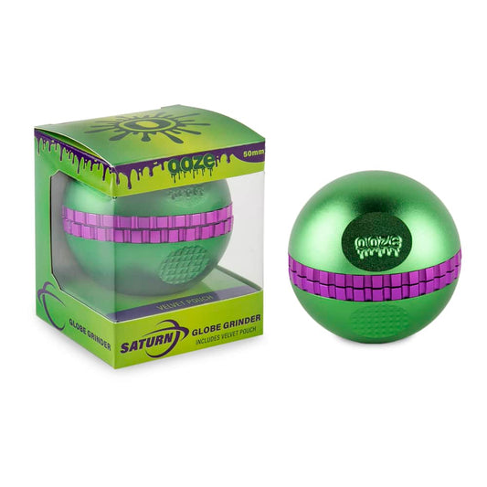 OOZE Saturn Globe Grinder Green  with Packaging