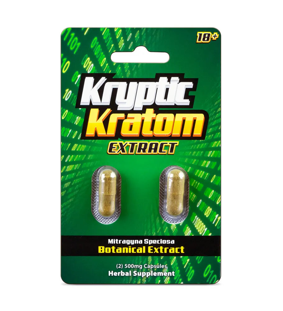 DBZ Kratom Kryptic 2 Pill KR14089 with Packaging