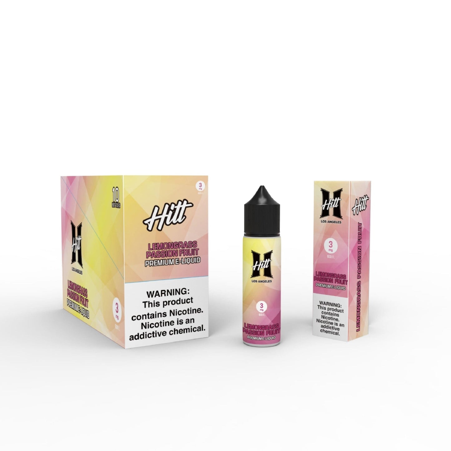 Hitt Los Angeles 60mL (Freebase) |Lemongrass Passion fruitwith Packaging