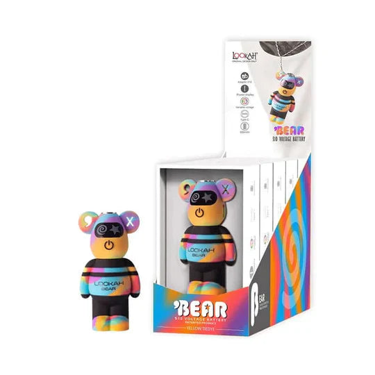 Lookah Bear 500mAh (510BATT) Limited Edt | Yellow Tiedye with Packaging