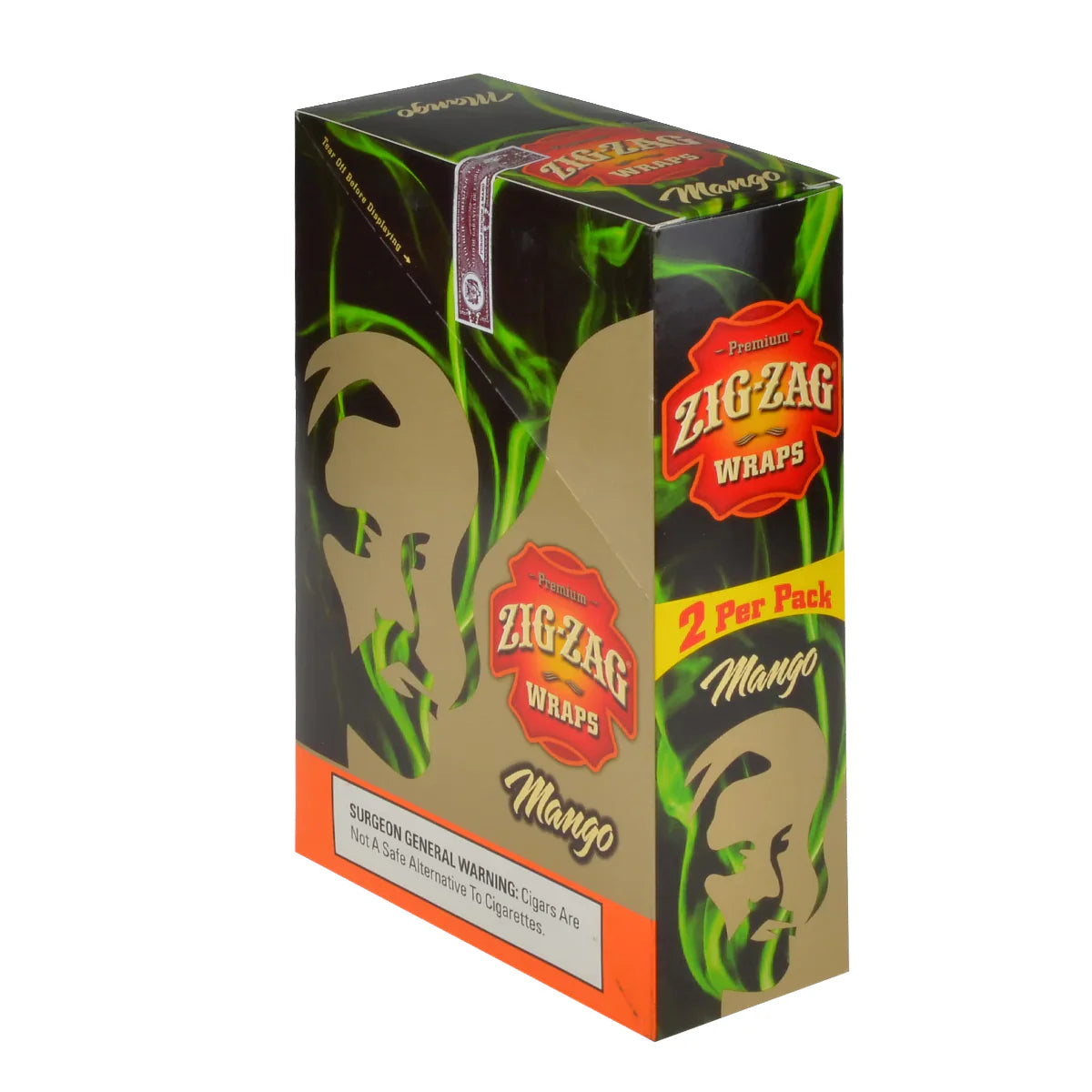 Zig-zag 2 Cigar cones | 25-pack | Mango with Packaging