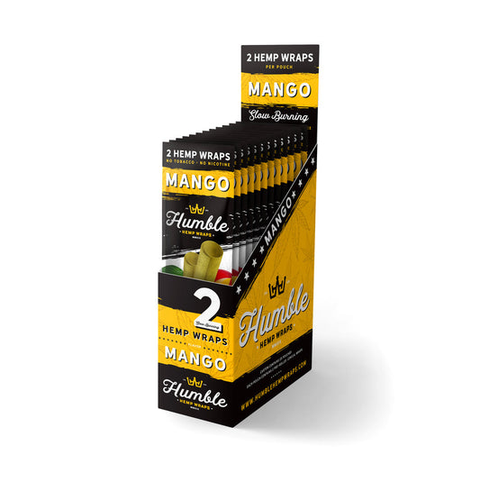 Humble Hemp Wraps 25pk | Mango with Packaging