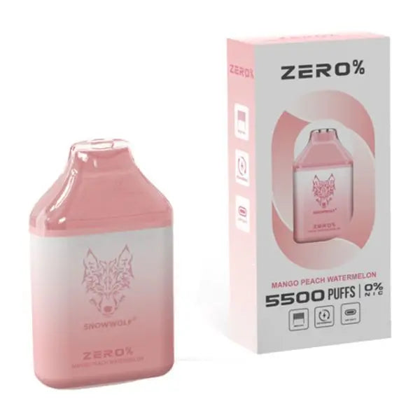 SnowWolf 5500 Puff Zero 0% | Mango Peach Watermelon