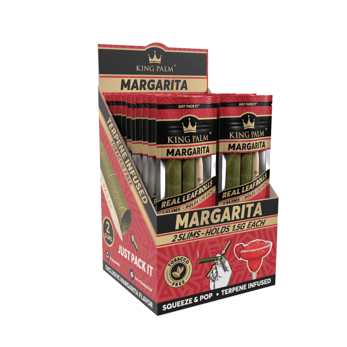 King Palm Real Leaf Rolls | 20-packs 2 minis