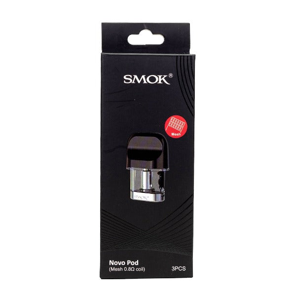 SMOK NOVO Refillable Pod Cartridge (Pack of 3) | Mesh Coil Pod 0.8ohm with Packaging