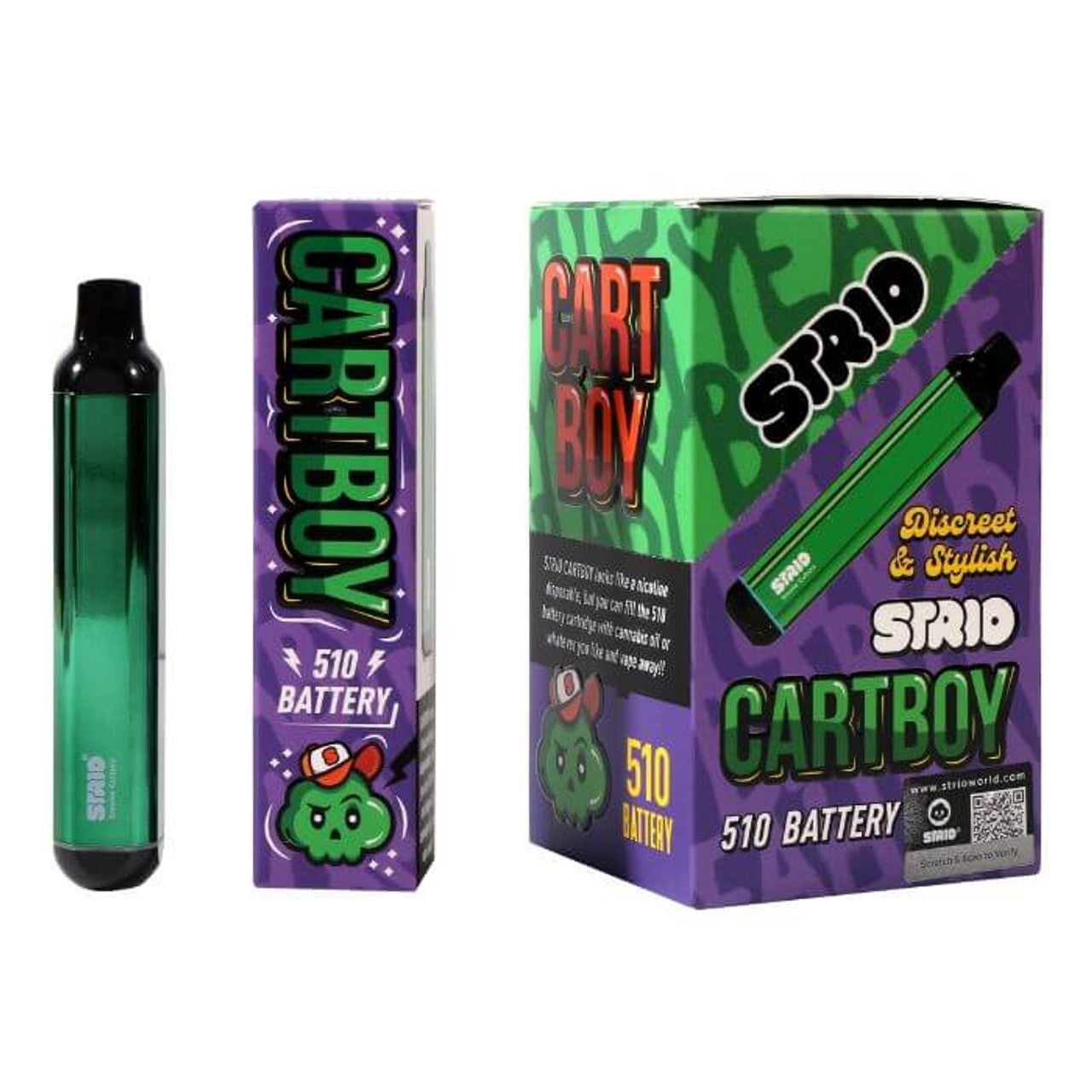 Strio Cart Boy | 6-Pack | Metallic Green with Packaging